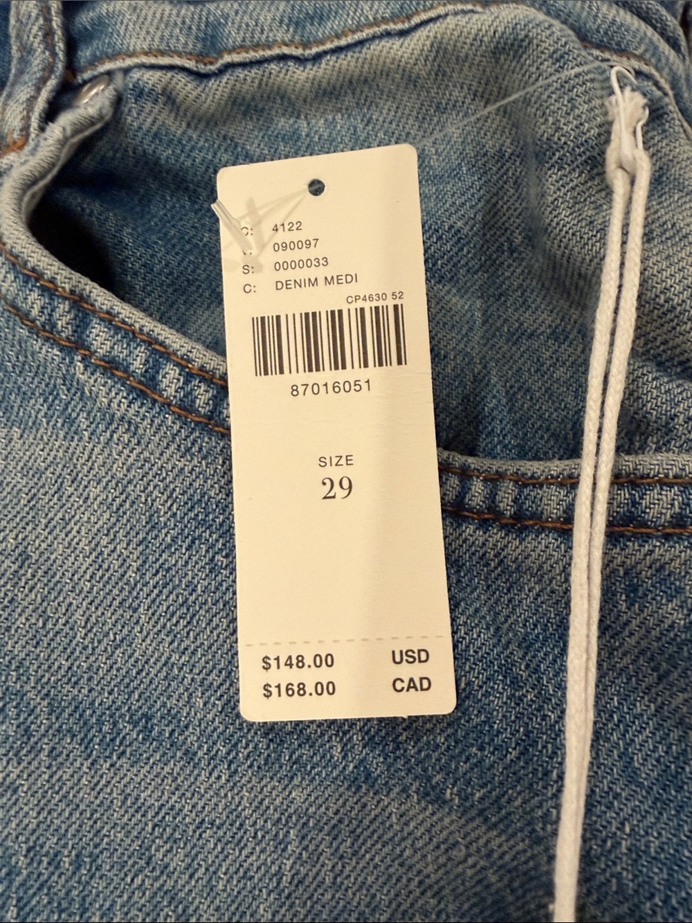 Pilcro Wide-Leg High-Rise Jeans in Medium Blue - Picture 3 of 10
